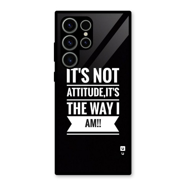My Attitude Glass Back Case for Galaxy S23 Ultra