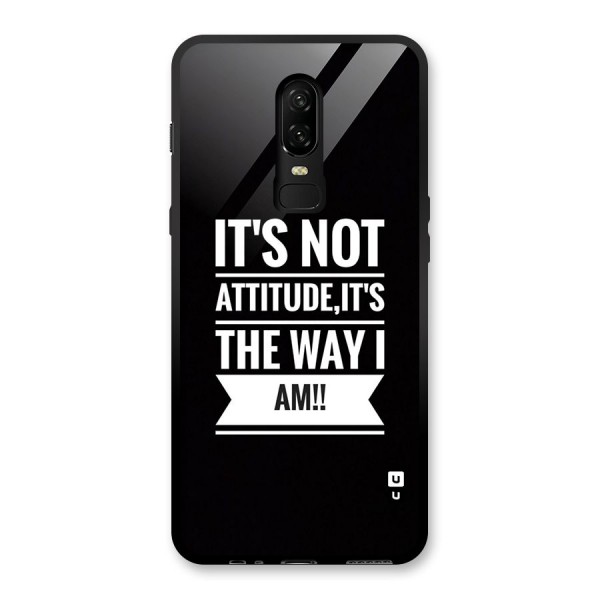 My Attitude Glass Back Case for OnePlus 6