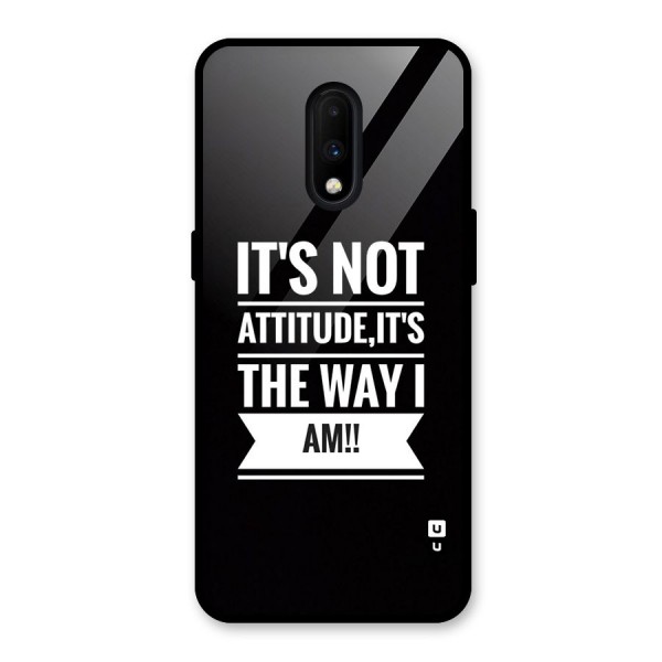 My Attitude Glass Back Case for OnePlus 7