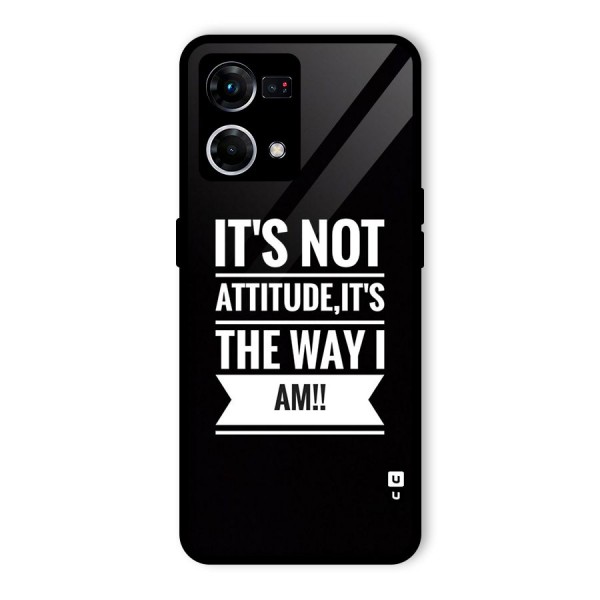My Attitude Glass Back Case for Oppo F21 Pro 4G