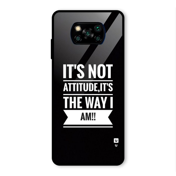 My Attitude Glass Back Case for Poco X3 Pro