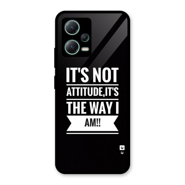 My Attitude Glass Back Case for Poco X5