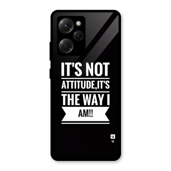 My Attitude Glass Back Case for Poco X5 Pro