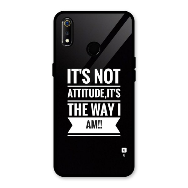 My Attitude Glass Back Case for Realme 3