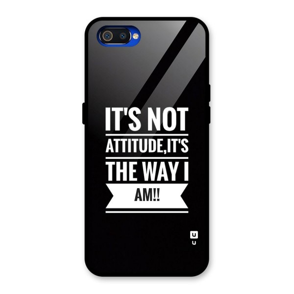 My Attitude Glass Back Case for Realme C2