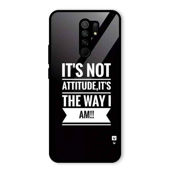 My Attitude Glass Back Case for Redmi 9 Prime