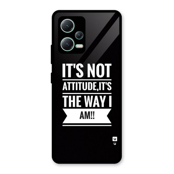 My Attitude Glass Back Case for Redmi Note 12 5G