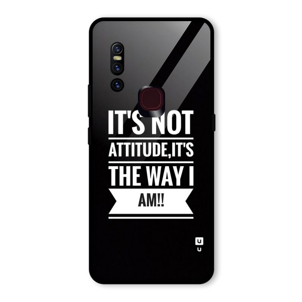 My Attitude Glass Back Case for Vivo V15