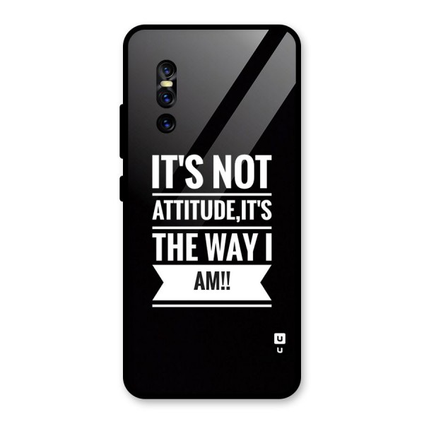 My Attitude Glass Back Case for Vivo V15 Pro