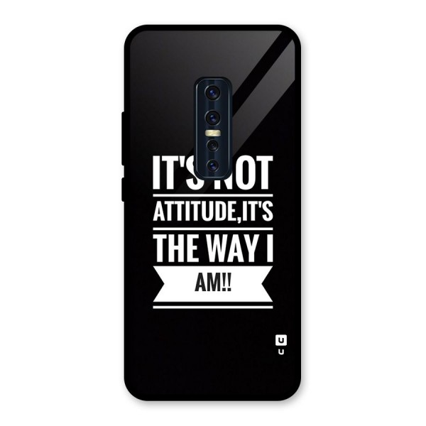 My Attitude Glass Back Case for Vivo V17 Pro