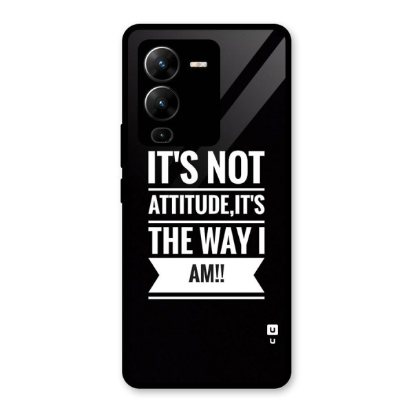 My Attitude Glass Back Case for Vivo V25 Pro