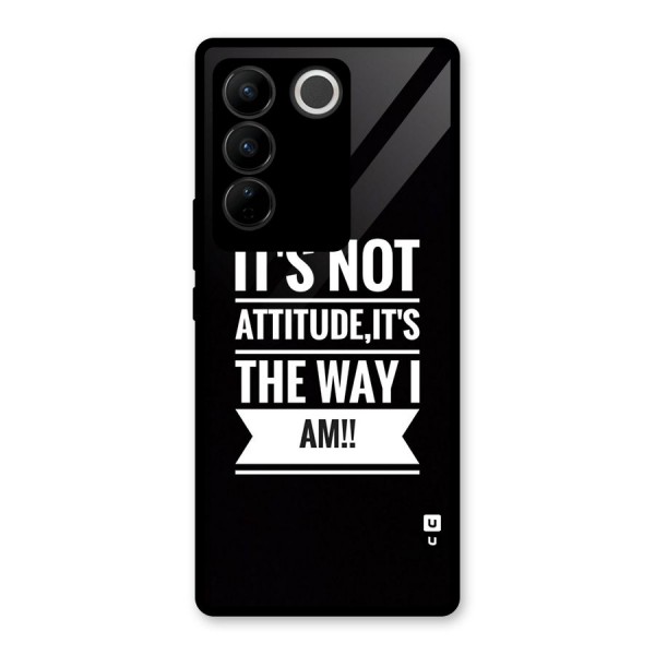 My Attitude Glass Back Case for Vivo V27 Pro