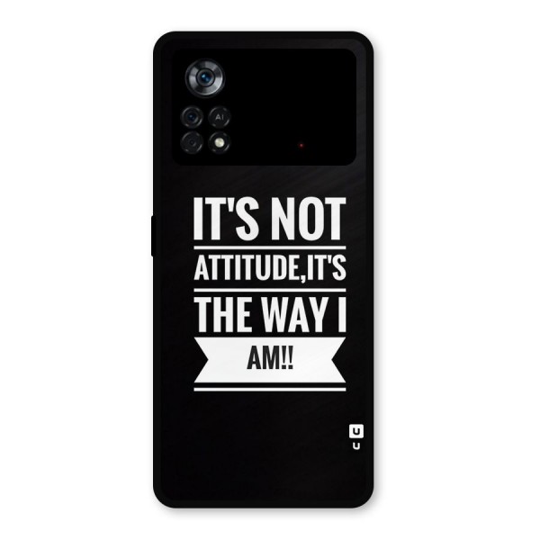 My Attitude Metal Back Case for Poco X4 Pro 5G