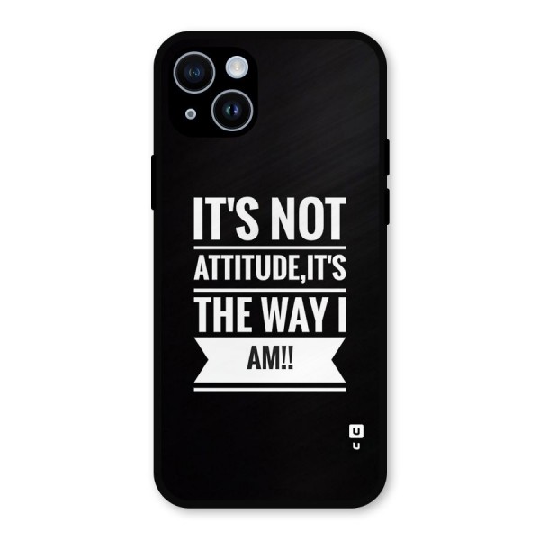 My Attitude Metal Back Case for iPhone 14