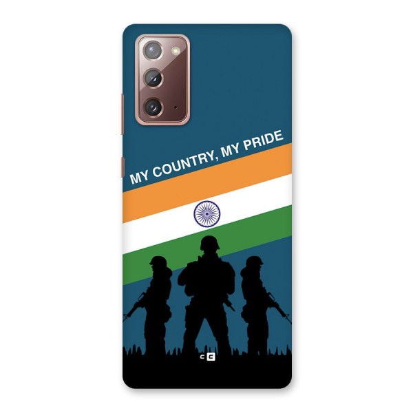 My Country My Pride Back Case for Galaxy Note 20