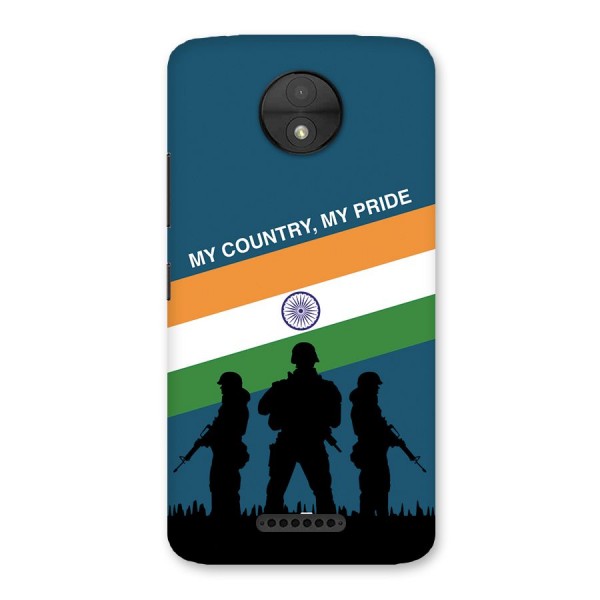 My Country My Pride Back Case for Moto C