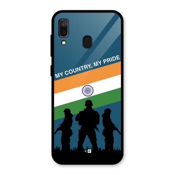 My Country My Pride Glass Back Case for Galaxy A30