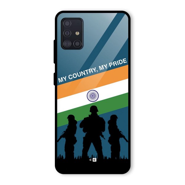 My Country My Pride Glass Back Case for Galaxy A51