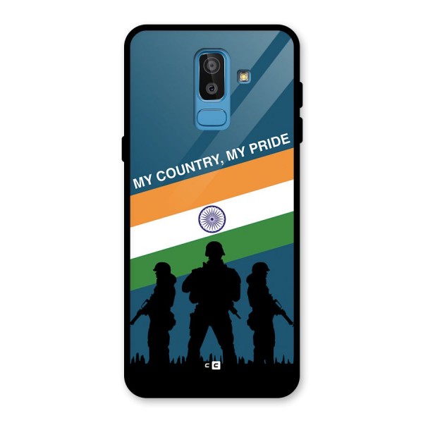 My Country My Pride Glass Back Case for Galaxy J8