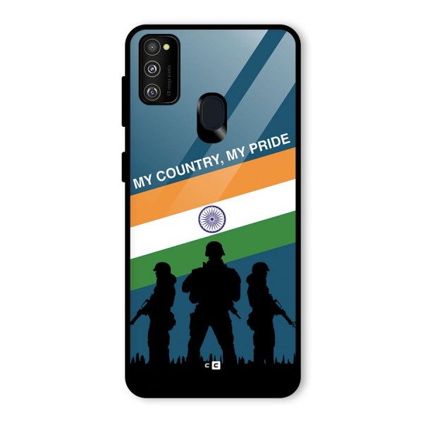 My Country My Pride Glass Back Case for Galaxy M21