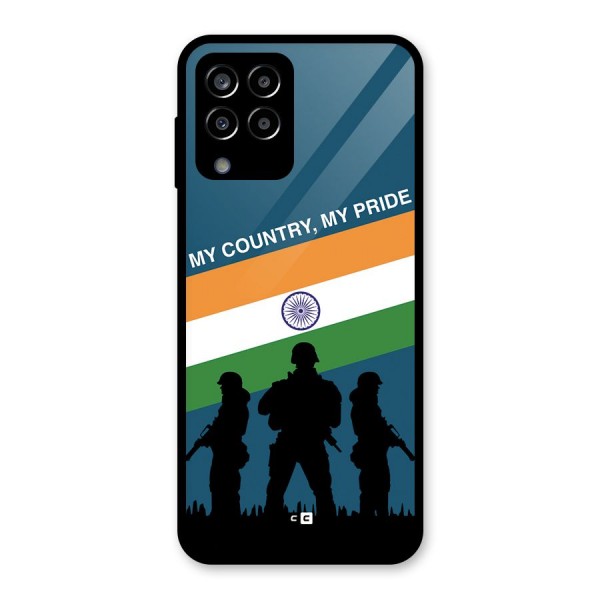 My Country My Pride Glass Back Case for Galaxy M33