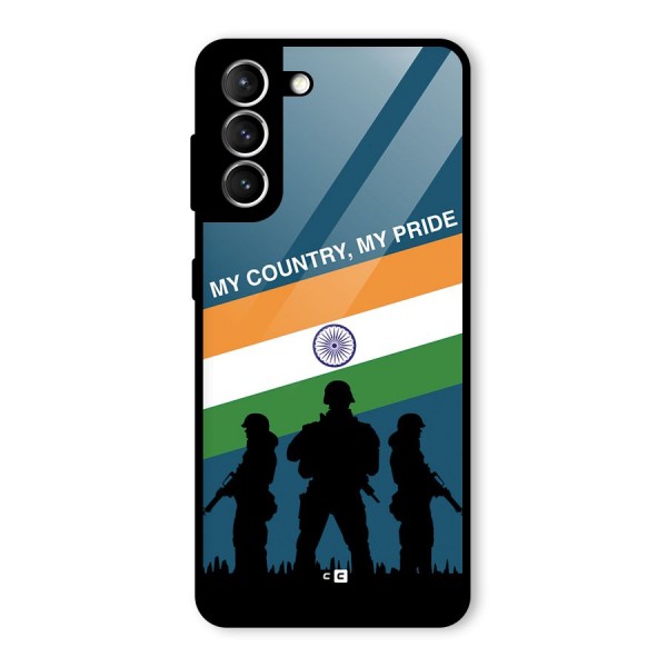 My Country My Pride Glass Back Case for Galaxy S21 5G