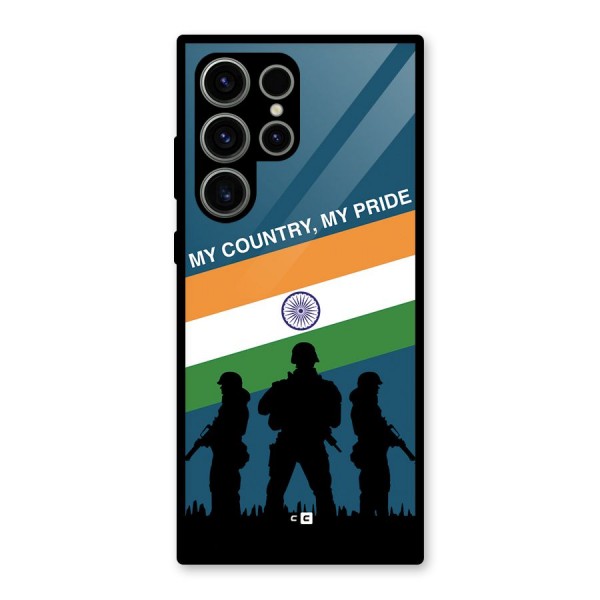 My Country My Pride Glass Back Case for Galaxy S23 Ultra