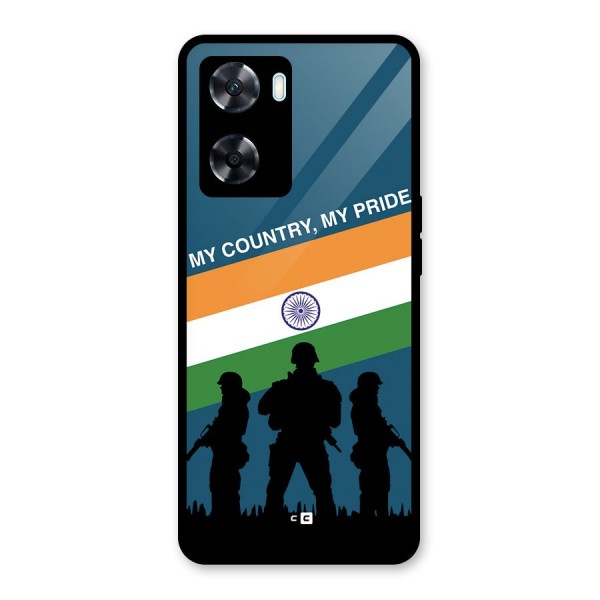 My Country My Pride Glass Back Case for Oppo A77s