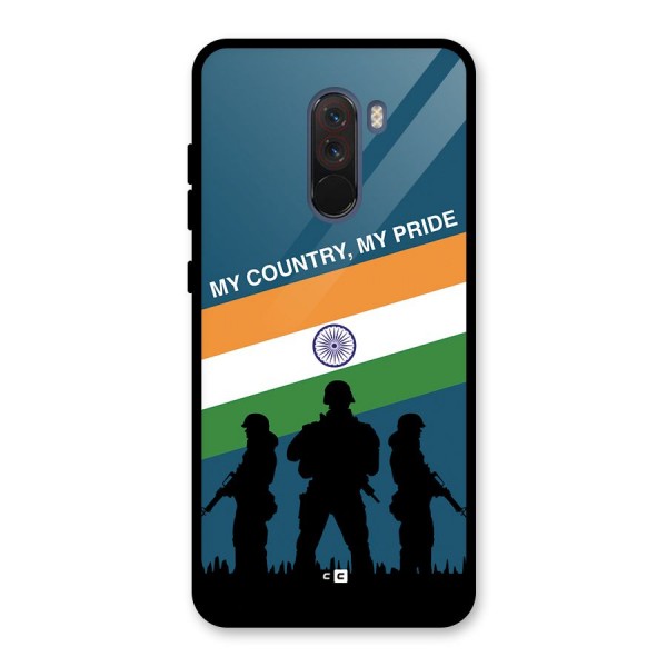 My Country My Pride Glass Back Case for Poco F1