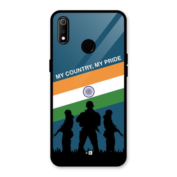 My Country My Pride Glass Back Case for Realme 3