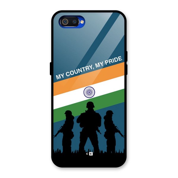 My Country My Pride Glass Back Case for Realme C2