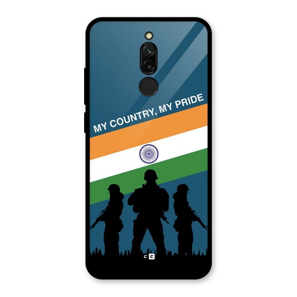 My Country My Pride Glass Back Case for Redmi 8