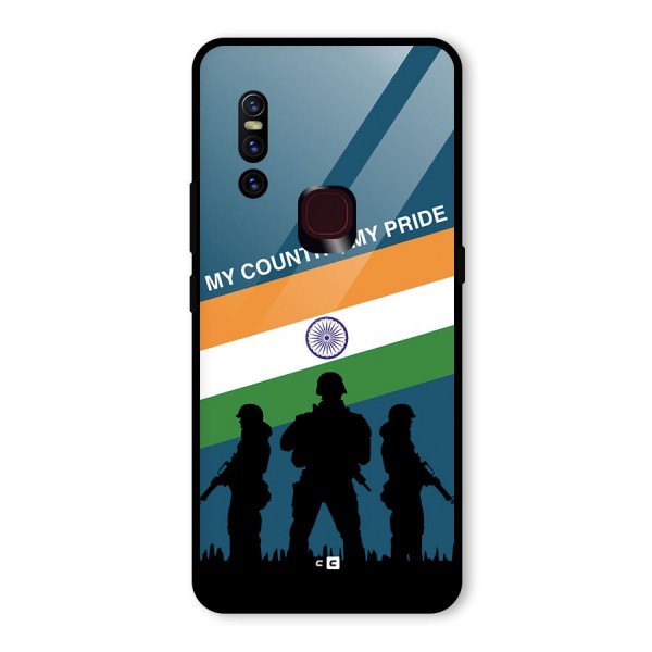 My Country My Pride Glass Back Case for Vivo V15