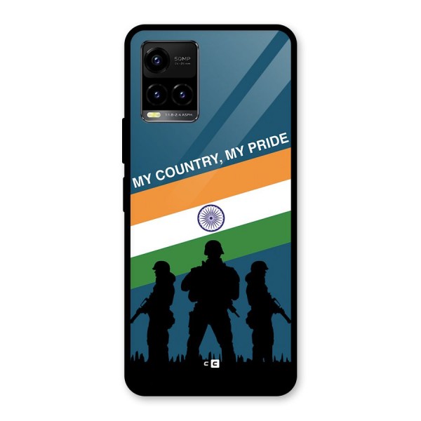 My Country My Pride Glass Back Case for Vivo Y21G