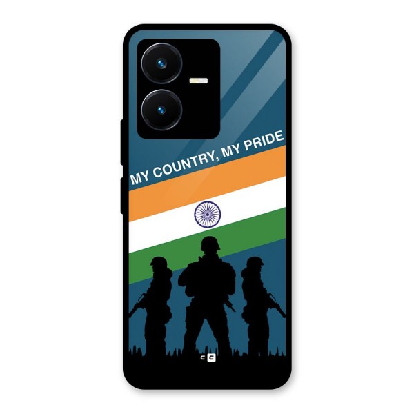 My Country My Pride Glass Back Case for Vivo Y22