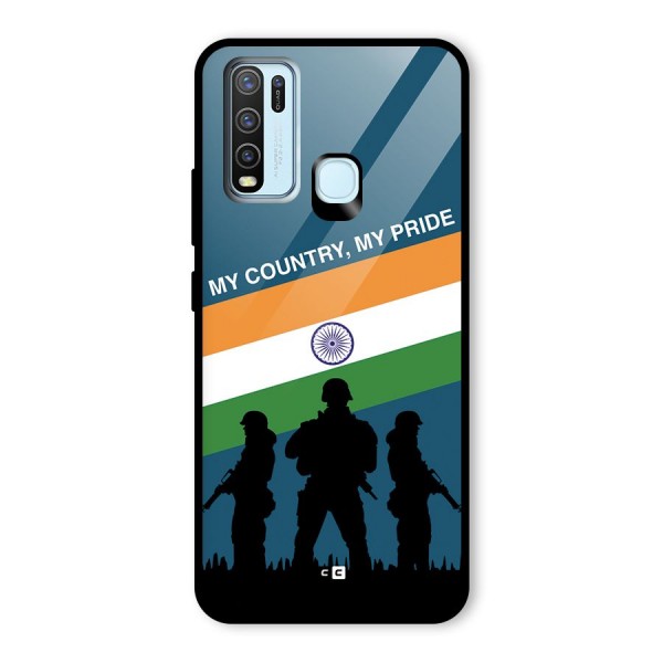 My Country My Pride Glass Back Case for Vivo Y30