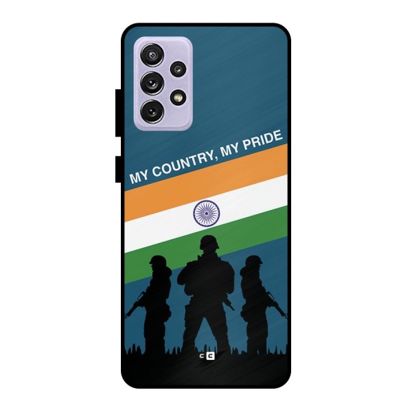 My Country My Pride Metal Back Case for Galaxy A72