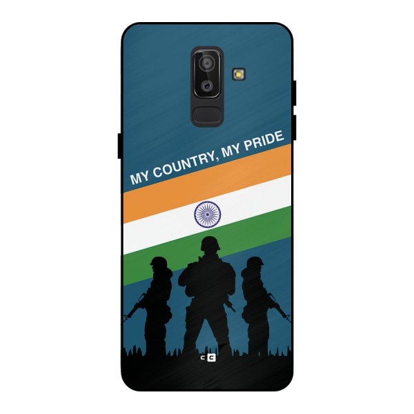 My Country My Pride Metal Back Case for Galaxy J8