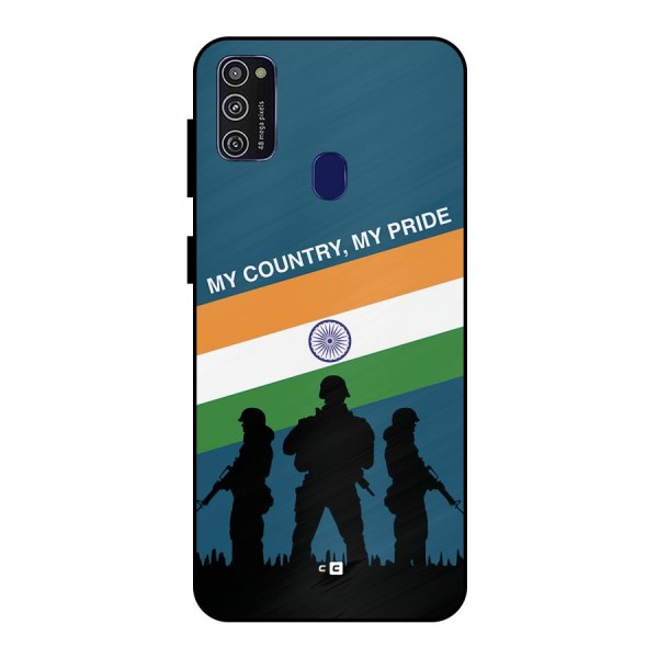 My Country My Pride Metal Back Case for Galaxy M21