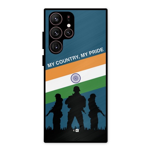 My Country My Pride Metal Back Case for Galaxy S22 Ultra 5G