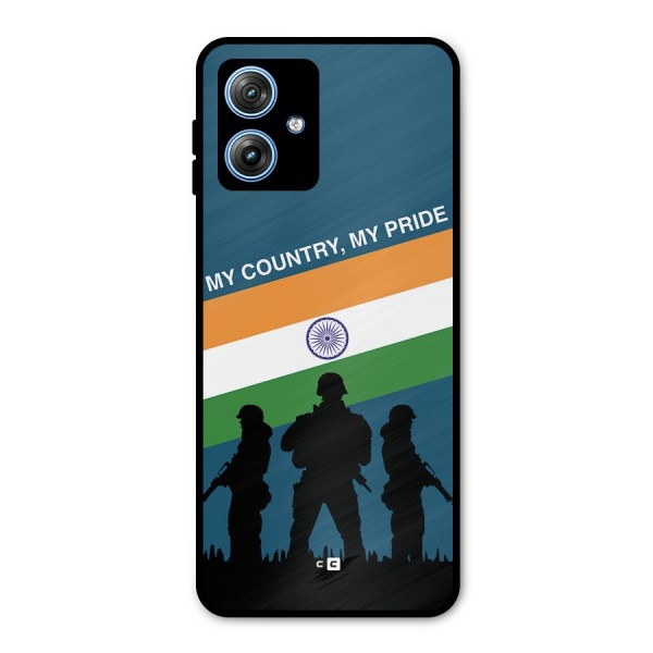 My Country My Pride Metal Back Case for Moto G54