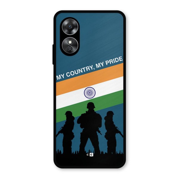 My Country My Pride Metal Back Case for Oppo A17