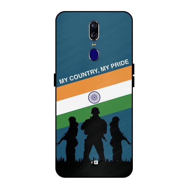 My Country My Pride Metal Back Case for Oppo F11