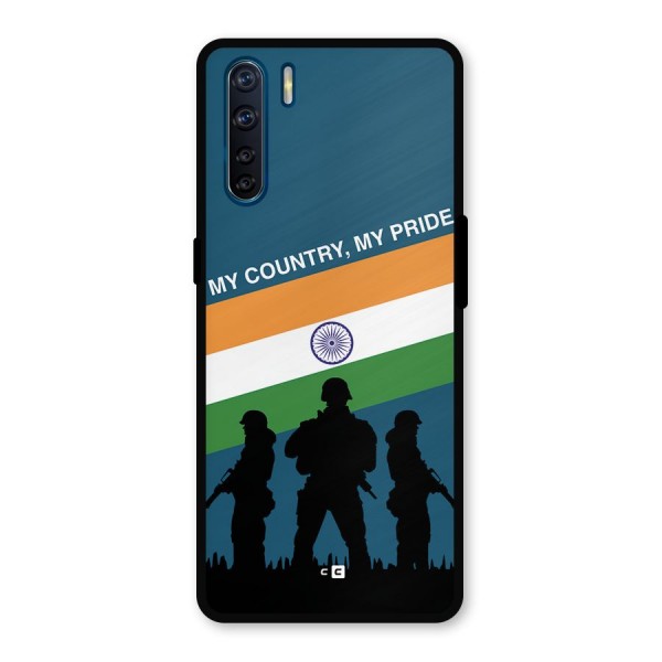 My Country My Pride Metal Back Case for Oppo F15