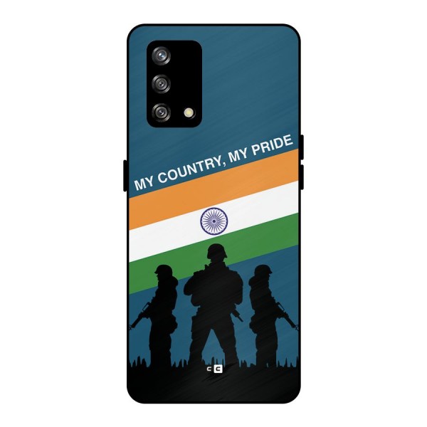 My Country My Pride Metal Back Case for Oppo F19