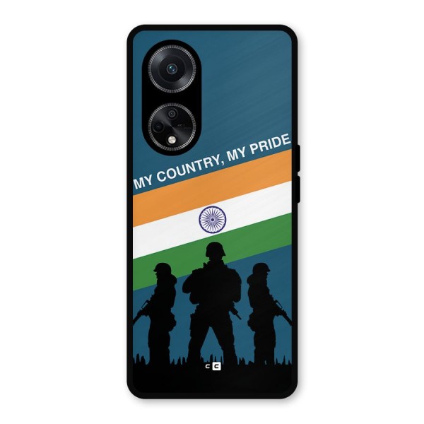 My Country My Pride Metal Back Case for Oppo F23