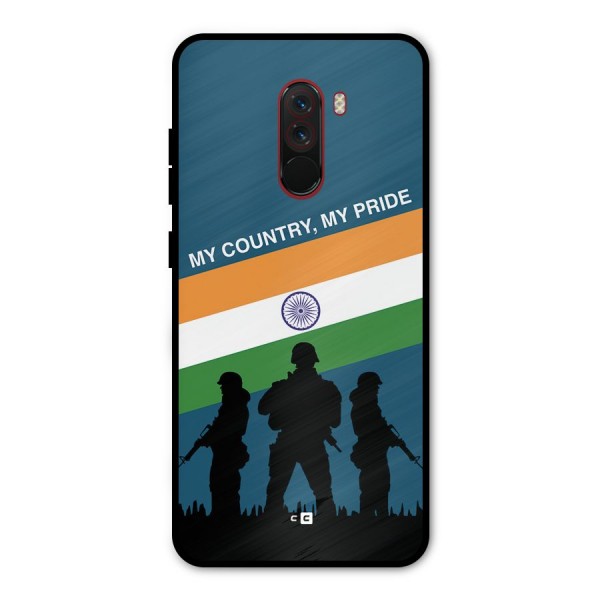 My Country My Pride Metal Back Case for Poco F1