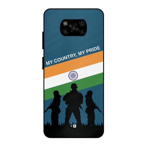 My Country My Pride Metal Back Case for Poco X3