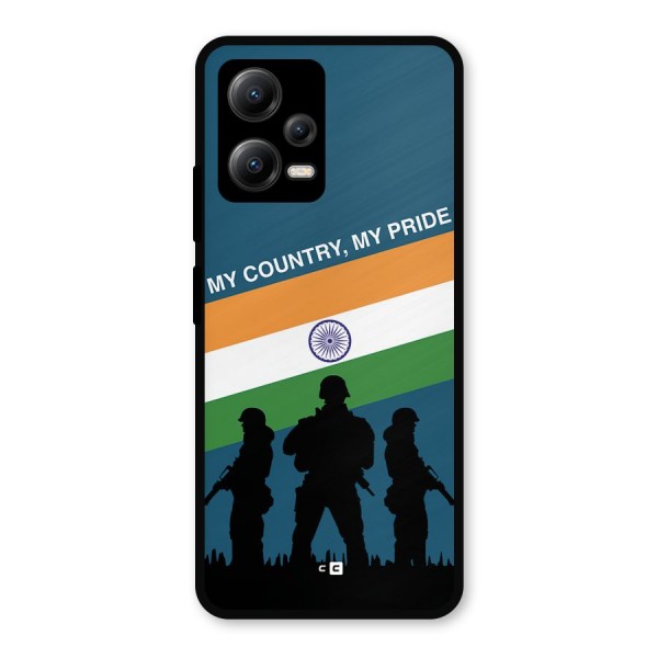 My Country My Pride Metal Back Case for Poco X5