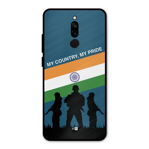 My Country My Pride Metal Back Case for Redmi 8